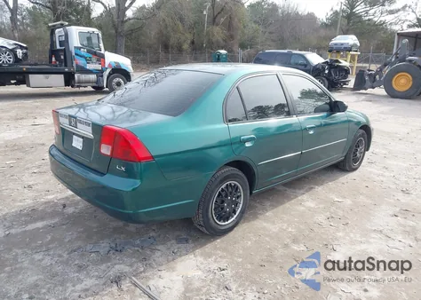 2002 Honda Civic Lx из США, поврежденный, VIN 2HGES165X2H516777